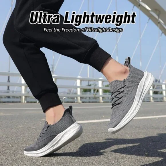 ⚡Men Darkgrey Fashion Mesh Non Slip Lightweight Workout Breathable Gym Sneakers - Picture 6 of 6